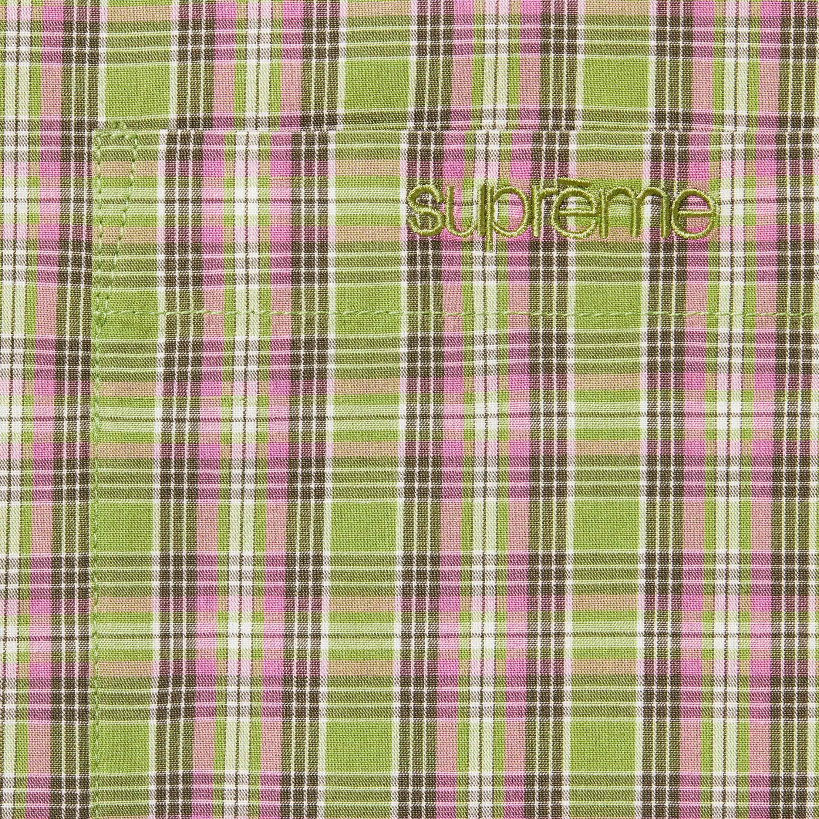 Loose Fit Mini Plaid S/S Shirt view 4